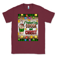 Burgundy christmas fueled by cocoa and christ Classic Tee - Artiststas