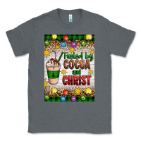 Charcoal Heather christmas fueled by cocoa and christ Classic Tee - Artiststas