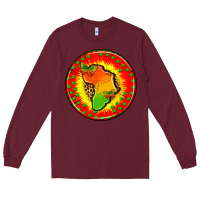 Burgundy juneteenth  coasters Long Sleeve Tee - AdoDesignShop