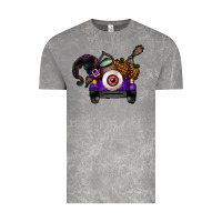 Cloud Rock Halloween Truck Vintage Tee - CowhideDigitalArt
