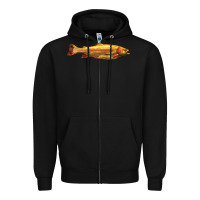 Black golden trout west virginia Zipper Hoodie - LillyAllenDesigns