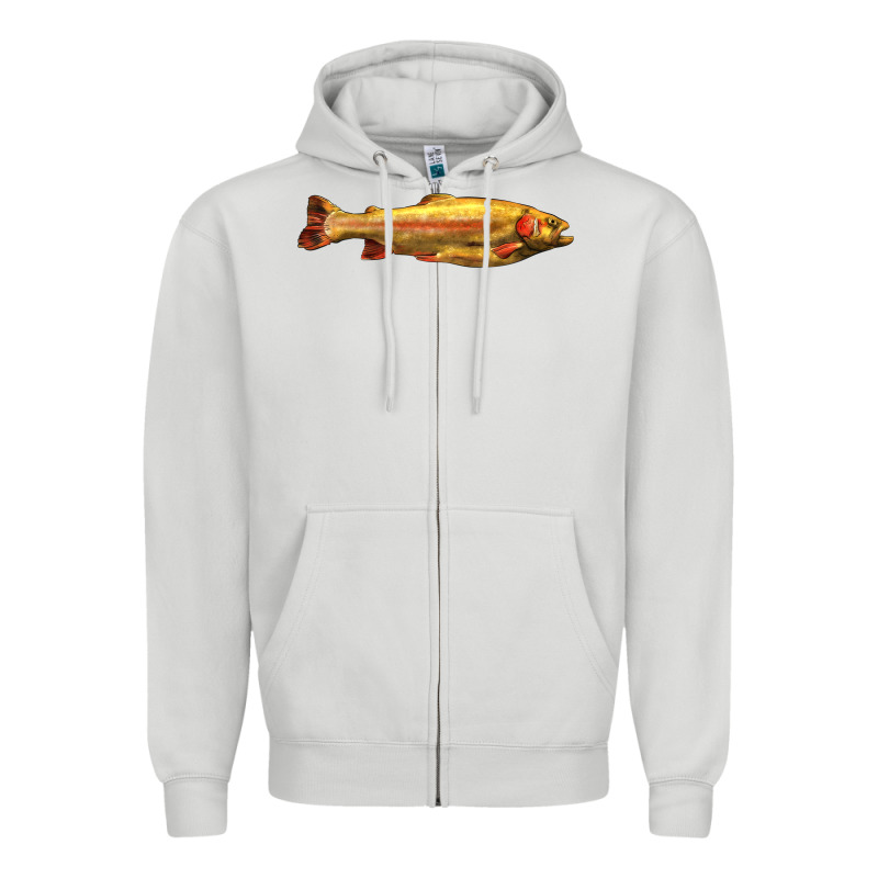 Golden Trout West Virginia Zipper Hoodie by LillyAllenDesigns | Teevron