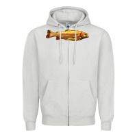 Dove Grey golden trout west virginia Zipper Hoodie - LillyAllenDesigns