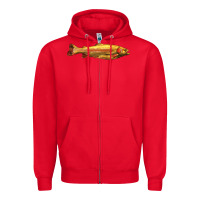 Red golden trout west virginia Zipper Hoodie - LillyAllenDesigns