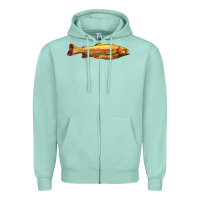 Seafoam golden trout west virginia Zipper Hoodie - LillyAllenDesigns