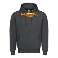 Smoke golden trout west virginia Zipper Hoodie - LillyAllenDesigns