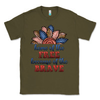Army Green home of the free because of the brave Classic Tee - BundleAndBundleShop