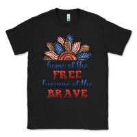 Black home of the free because of the brave Classic Tee - BundleAndBundleShop