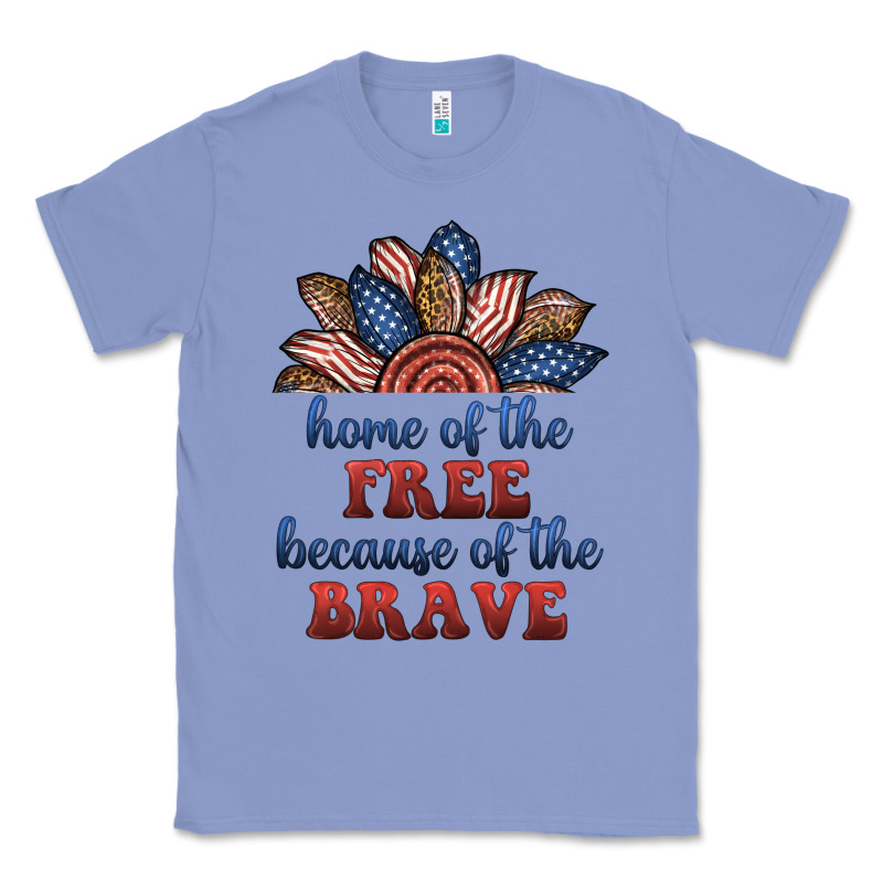 Home Of The Free Because Of The Brave Classic Tee by BundleAndBundleShop | Teevron