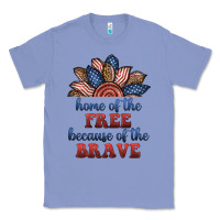 Colony Blue home of the free because of the brave Classic Tee - BundleAndBundleShop