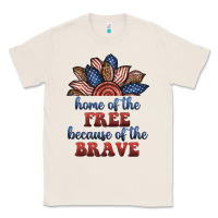 Natural home of the free because of the brave Classic Tee - BundleAndBundleShop