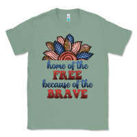 Sage home of the free because of the brave Classic Tee - BundleAndBundleShop