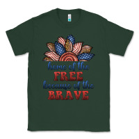 Sports Green home of the free because of the brave Classic Tee - BundleAndBundleShop