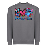Storm peace love stitch Heavyweight Sweatshirt - Zillion Design Studio