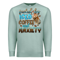 Seafoam fueled by iced coffee and anxiety Premium Sweatshirt - NancyCooperArtShop