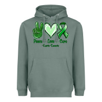 Sage Peace love cure Liver Cancer Heavyweight Hoodie - NancyCooperArtShop