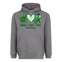 Storm Peace love cure Liver Cancer Heavyweight Hoodie - NancyCooperArtShop