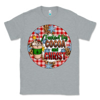 Heather Grey christmas fueled by cocoa and christ ornament Classic Tee - Artiststas