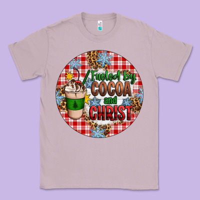 Christmas Fueled By Cocoa And Christ Ornament Classic Tee Designed By Artiststas