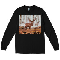 Black reinder Long Sleeve Tee - JahusDesignShop