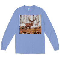 Colony Blue reinder Long Sleeve Tee - JahusDesignShop