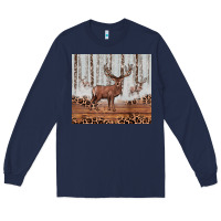 Navy reinder Long Sleeve Tee - JahusDesignShop