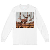 White reinder Long Sleeve Tee - JahusDesignShop