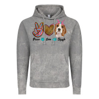 Cloud Rock peace love beagle Vintage Hoodie - RanaPortraitStore