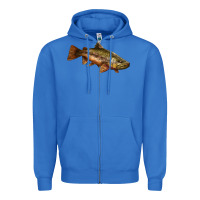 True Royal brown trout Zipper Hoodie - LillyAllenDesigns
