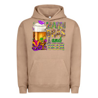 Pigment Burro Mardi Gras and beer Urban Hoodie - NancyCooperArtShop