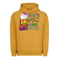 Pigment Peanut Butter Mardi Gras and beer Urban Hoodie - NancyCooperArtShop