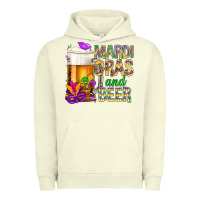 Pigment Pistachio Mardi Gras and beer Urban Hoodie - NancyCooperArtShop