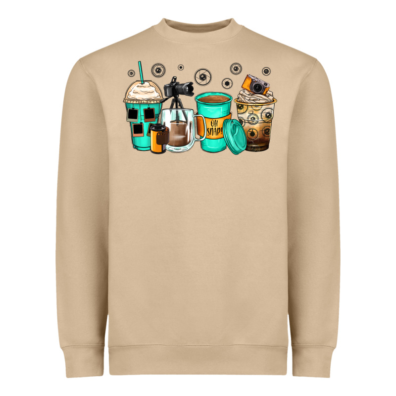 Photography Coffee Cups Heavyweight Sweatshirt by Zillion Design Studio | Teevron