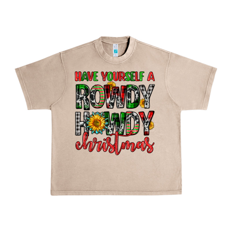 Have Yourself A Rowdy Howdy Christmas Urban Heavy Tee by FaDigitalArtStudio | Teevron