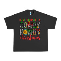 Pigment Black have yourself a rowdy howdy christmas Urban Heavy Tee - FaDigitalArtStudio