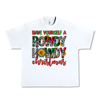 White have yourself a rowdy howdy christmas Urban Heavy Tee - FaDigitalArtStudio