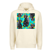 Sandshell Chimpanzee And Banana Premium Hoodie - LillyAllenDesigns