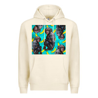 Tofu Chimpanzee And Banana Premium Hoodie - LillyAllenDesigns