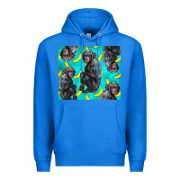 True Royal Chimpanzee And Banana Premium Hoodie - LillyAllenDesigns