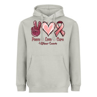 Moon Dust Peace love cure Uterine Cancer Heavyweight Hoodie - NancyCooperArtShop