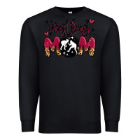 Black wrestling mom Premium Sweatshirt - MaliasSmallBusiness