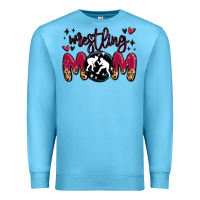 Ocean Blue wrestling mom Premium Sweatshirt - MaliasSmallBusiness