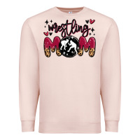 Pale Pink wrestling mom Premium Sweatshirt - MaliasSmallBusiness