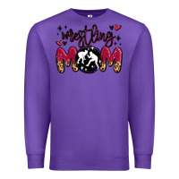 Purple wrestling mom Premium Sweatshirt - MaliasSmallBusiness