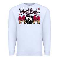 White wrestling mom Premium Sweatshirt - MaliasSmallBusiness