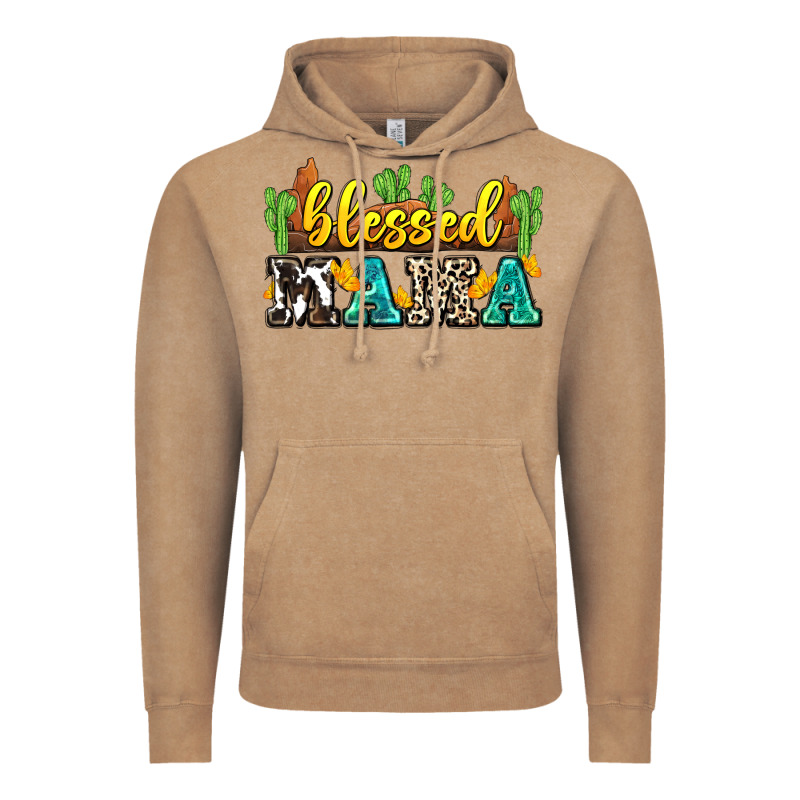 Blessed Mama Vintage Hoodie by Zillion Design Studio | Teevron