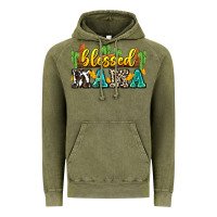 Vintage Olive blessed mama Vintage Hoodie - Zillion Design Studio