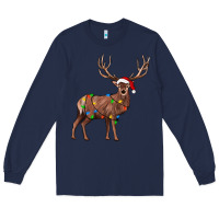 Navy reindeer Long Sleeve Tee - JahusDesignShop