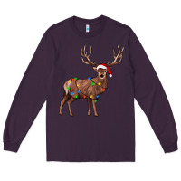 Plum reindeer Long Sleeve Tee - JahusDesignShop