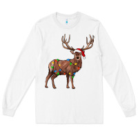 White reindeer Long Sleeve Tee - JahusDesignShop
